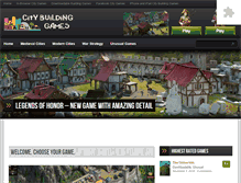 Tablet Screenshot of citybuildinggames.com